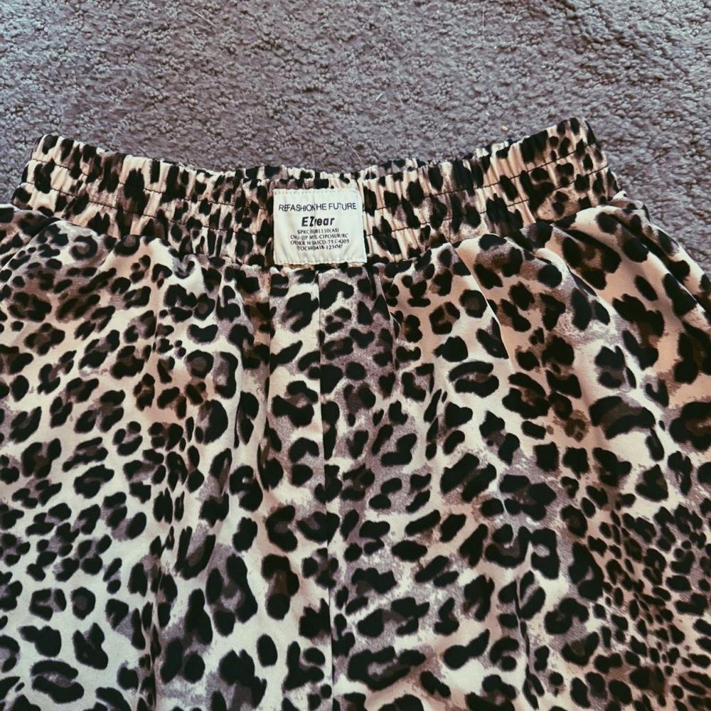 Leopard Print swishy Pants